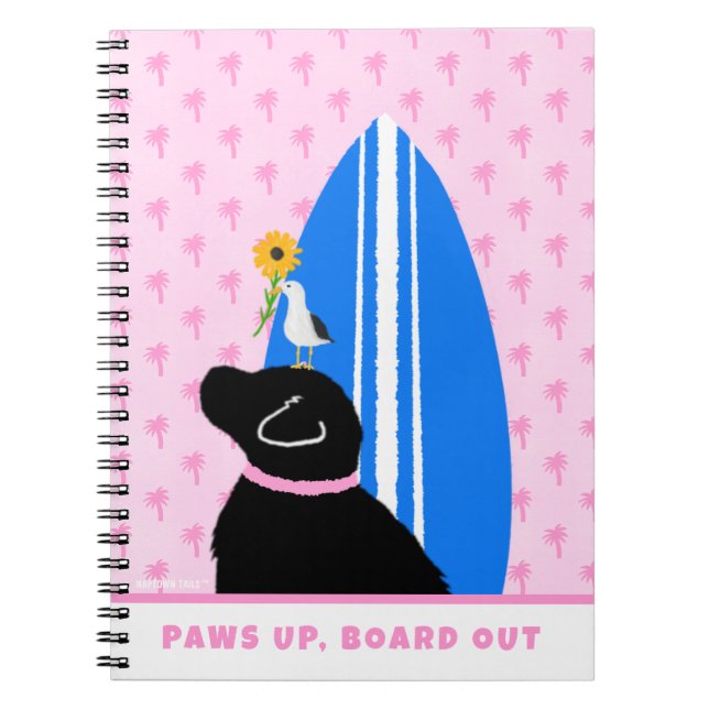 Caderno Espiral Notebook Black Lab DogSpiral (Frente)