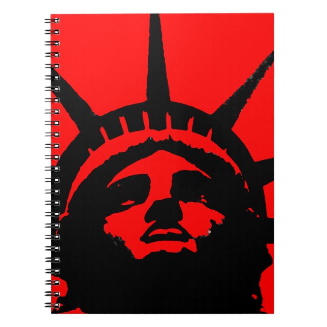 Caderno Espiral Notebook Black Red Pop Art (Frente)