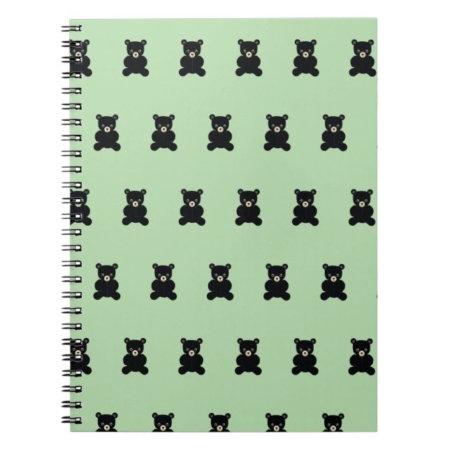 Caderno Espiral Notebook Black Teddy Bear (Frente)