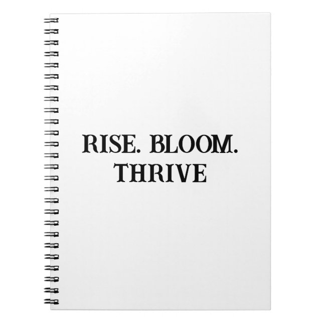 Caderno Espiral Notebook Bloom e Motivational (Frente)