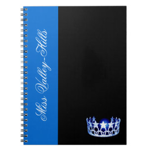 Caderno Espiral Notebook "Blue Crown" estilo americano