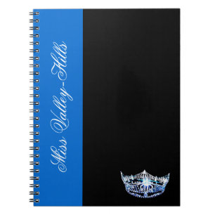 Caderno Espiral Notebook Blue Crown estilo Miss América