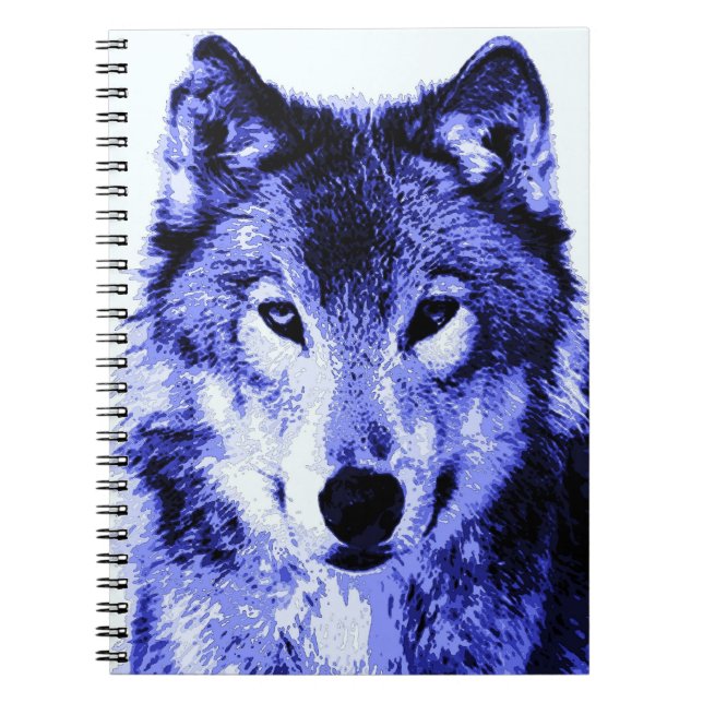 Caderno Espiral Notebook Blue Wolf (Frente)