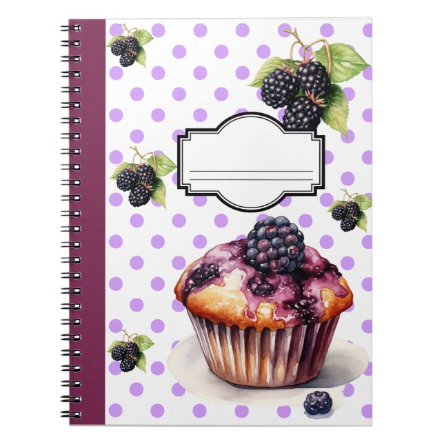 Caderno Espiral Notebook Blueberry (Frente)