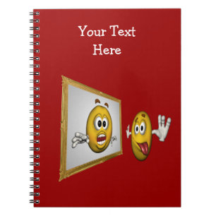 Caderno Espiral Notebook bobo Face In Mirror