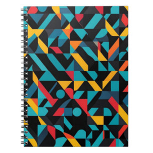 Caderno Espiral Notebook Bold Geométrico Abstrato