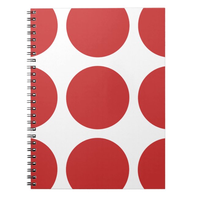 Caderno Espiral Notebook Bolinhas grande (Frente)
