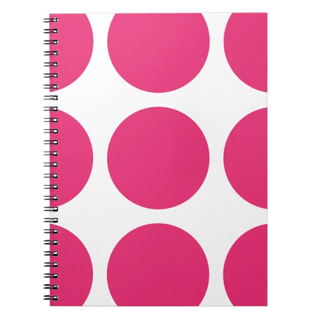 Caderno Espiral Notebook Bolinhas grande (Frente)