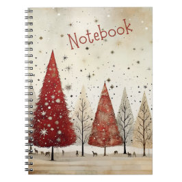 Caderno Espiral Notebook bonito de inverno