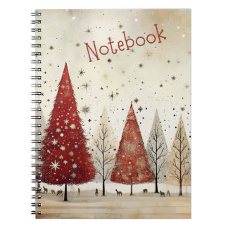 Caderno Espiral Notebook bonito de inverno