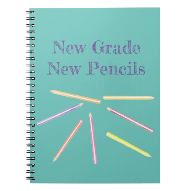 Caderno Espiral Notebook bonito De Volta À Escola (Frente)