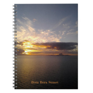 Caderno Espiral Notebook Bora Bora Sunset