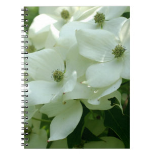 Caderno Espiral Notebook Branco Dogwood Flowers Nature