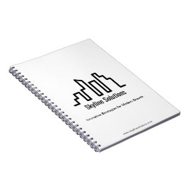 Caderno Espiral Notebook branco elegante com Design minimalista