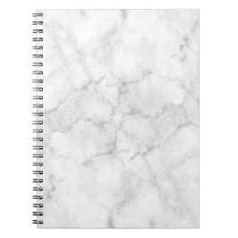 Caderno Espiral Notebook branco marble