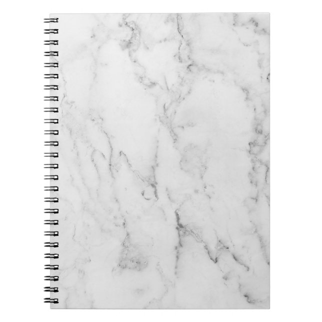 Caderno Espiral Notebook branco marble (Frente)