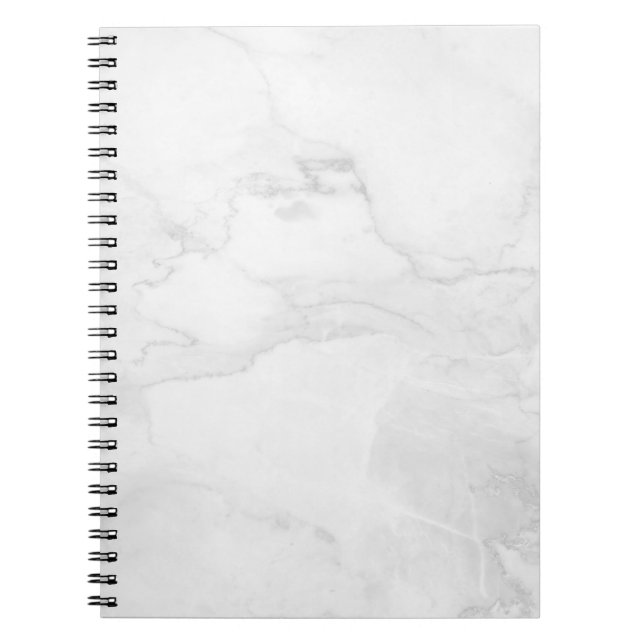 Caderno Espiral Notebook branco marble (Frente)