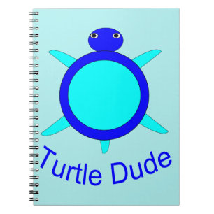 Caderno Espiral Notebook Bright Blue Turtle Duo