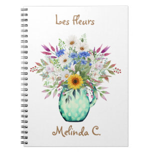 Caderno Espiral Notebook Bright & Cheerful Summer Flowers