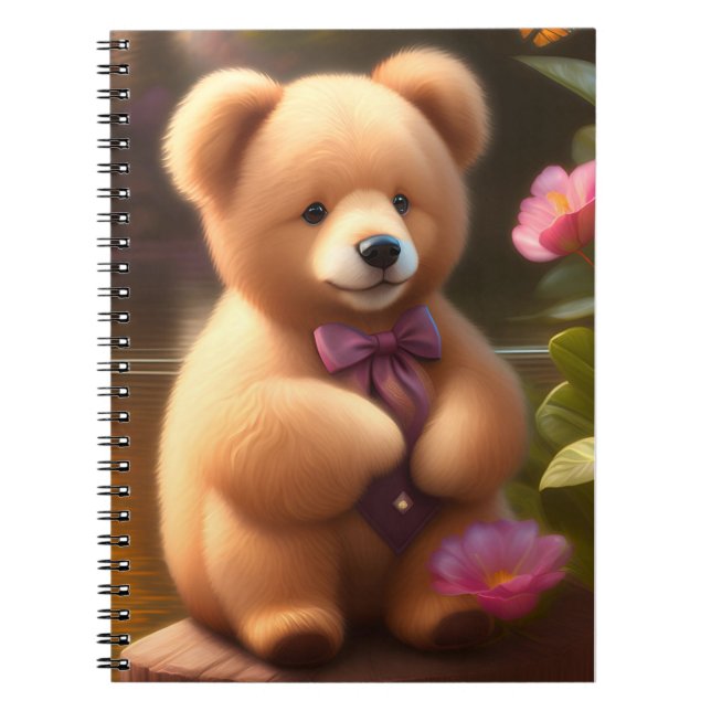 Caderno Espiral Notebook Brown Teddy Bear Spiral (Frente)