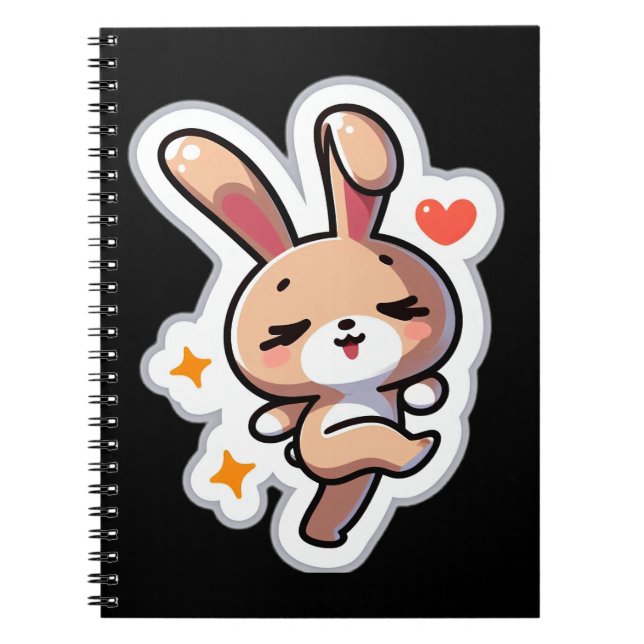 Caderno Espiral Notebook Bunny Spiral (Frente)