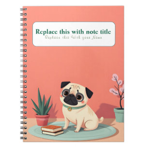 Caderno Espiral Notebook Cachorro Kawaii Cute Personalizado