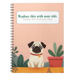 Caderno Espiral Notebook Cachorro Kawaii Cute Personalizado