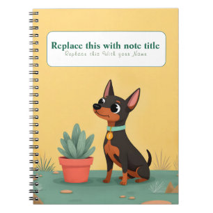 Caderno Espiral Notebook Cachorro Kawaii Cute Personalizado