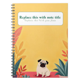 Caderno Espiral Notebook Cachorro Kawaii Cute Personalizado
