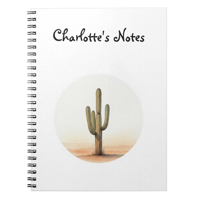 Caderno Espiral Notebook Cactus (Frente)