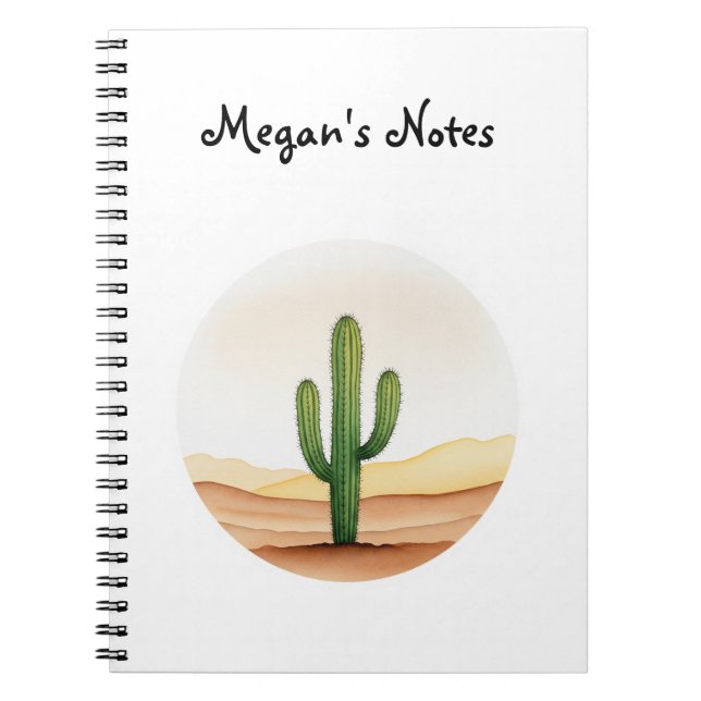 Caderno Espiral Notebook Cactus (Frente)