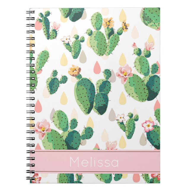Caderno Espiral Notebook Cactus Impressão personalizado (Frente)