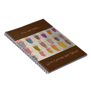 Caderno Espiral Notebook Café e Jesus