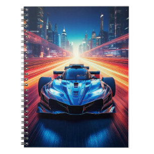 Caderno Espiral Notebook - carro desportivo