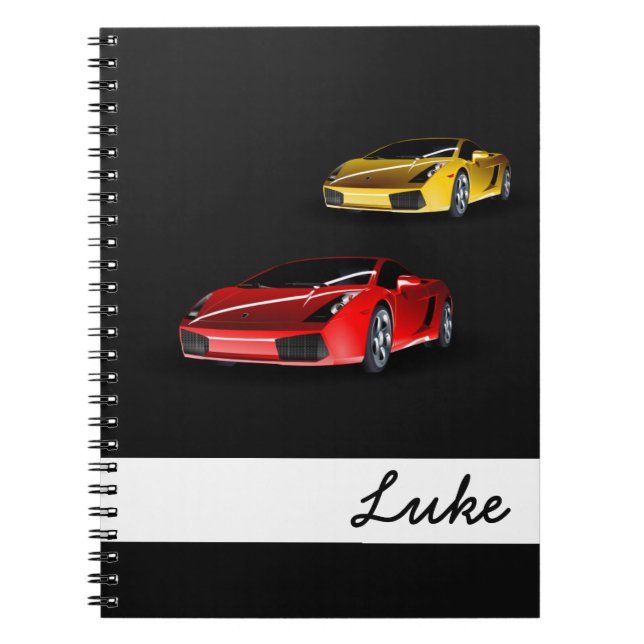Caderno Espiral Notebook Cars (Frente)