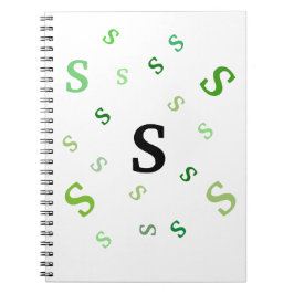 Caderno Espiral Notebook - Cartas verdes compactadas