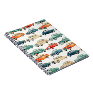 Caderno Espiral Notebook Cartoon Classic Cars