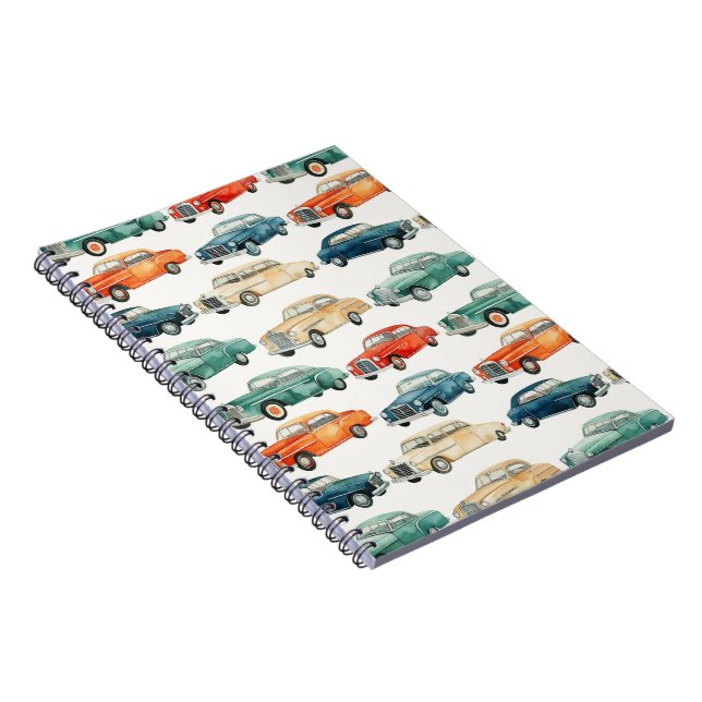 Caderno Espiral Notebook Cartoon Classic Cars (Lado Direito)