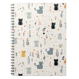 Caderno Espiral Notebook Cat Adventures Spiral Bound
