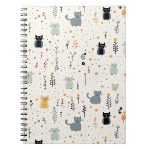 Caderno Espiral Notebook Cat Adventures Spiral Bound