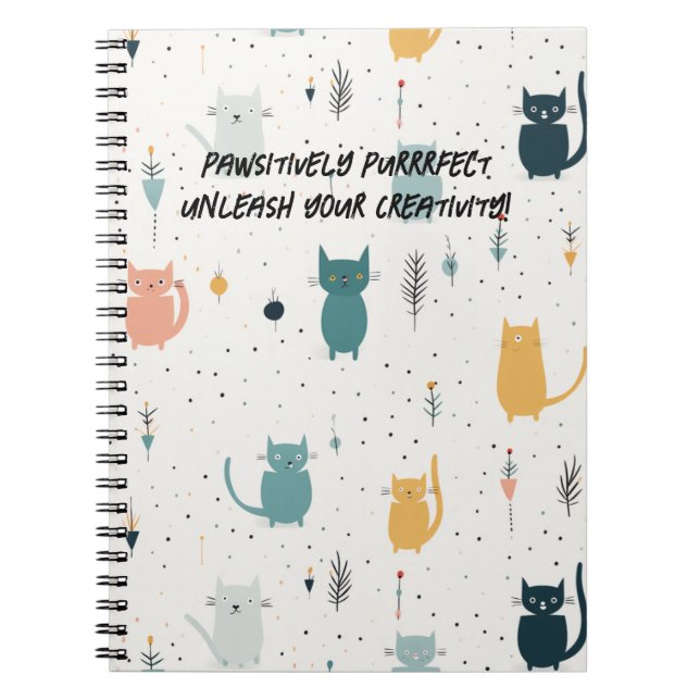 Caderno Espiral Notebook Cat Adventures Spiral Bound (Frente)
