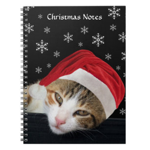Caderno Espiral Notebook Cat Natal