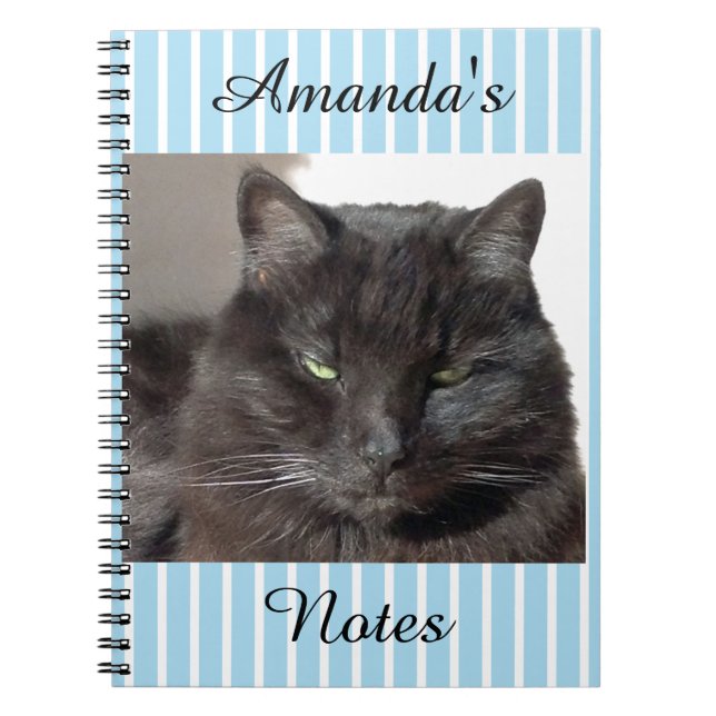 Caderno Espiral Notebook Cat Personalizado (Frente)