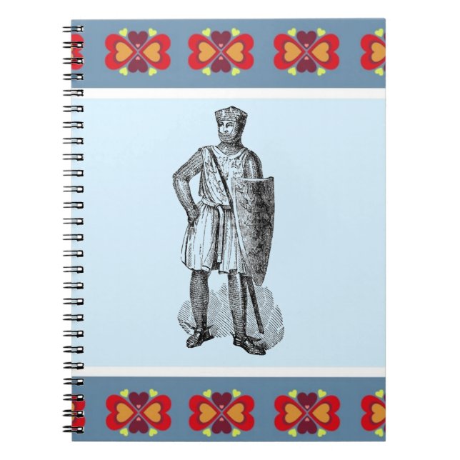 Caderno Espiral Notebook Cavaleiro Medieval (Frente)