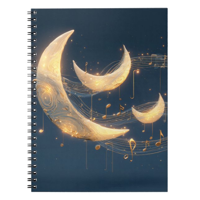 Caderno Espiral Notebook Celestial Moonlight Melody (Frente)