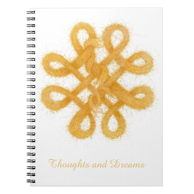 Caderno Espiral Notebook CELTIC KNOT 6.5x8.75 Dourado (Frente)