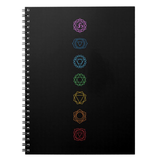 Caderno Espiral Notebook Chakras 7 (Frente)