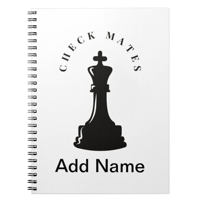 Caderno Espiral Notebook Chess personalizável (Frente)