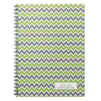 Caderno Espiral Notebook Chevron Pattern Trendy (maçã)