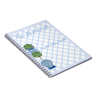 Caderno Espiral Notebook Chinoiserie Ginger Jar Jars Topiary